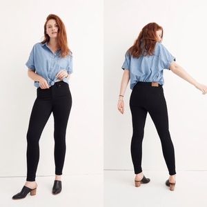Madewell 10" High-Rise Skinny Jeans in Carbondale